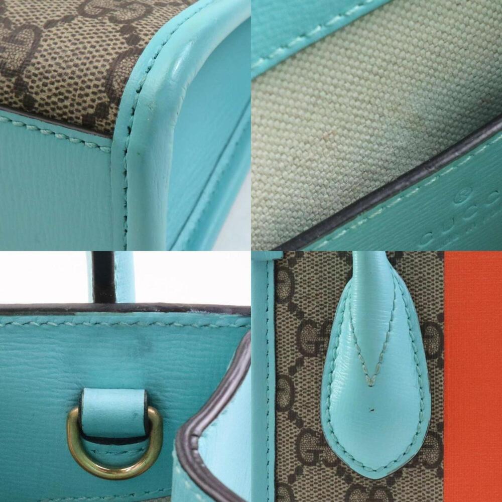 GUCCI Authentic Brown Canvas Shoulder Bag - Picture 3 of 5